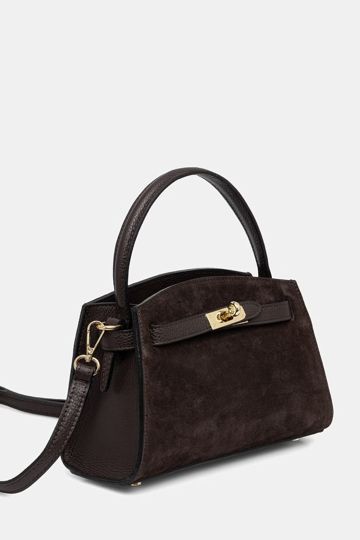 Answear.LAB torebka crossbody damska skórzana 1461.hak brązowy WS26