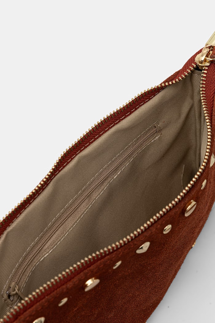 Answear.LAB torebka crossbody damska zamszowa 997.hak pomarańczowy