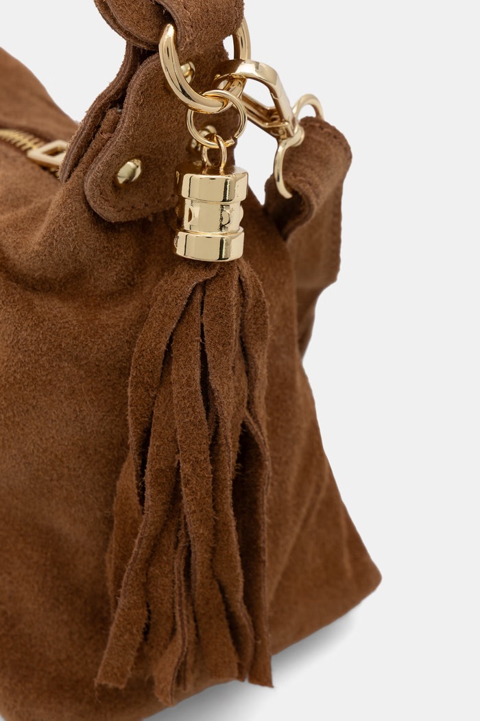 Answear.LAB crossbody kabelka dámska semišová hnedá 1486.hak