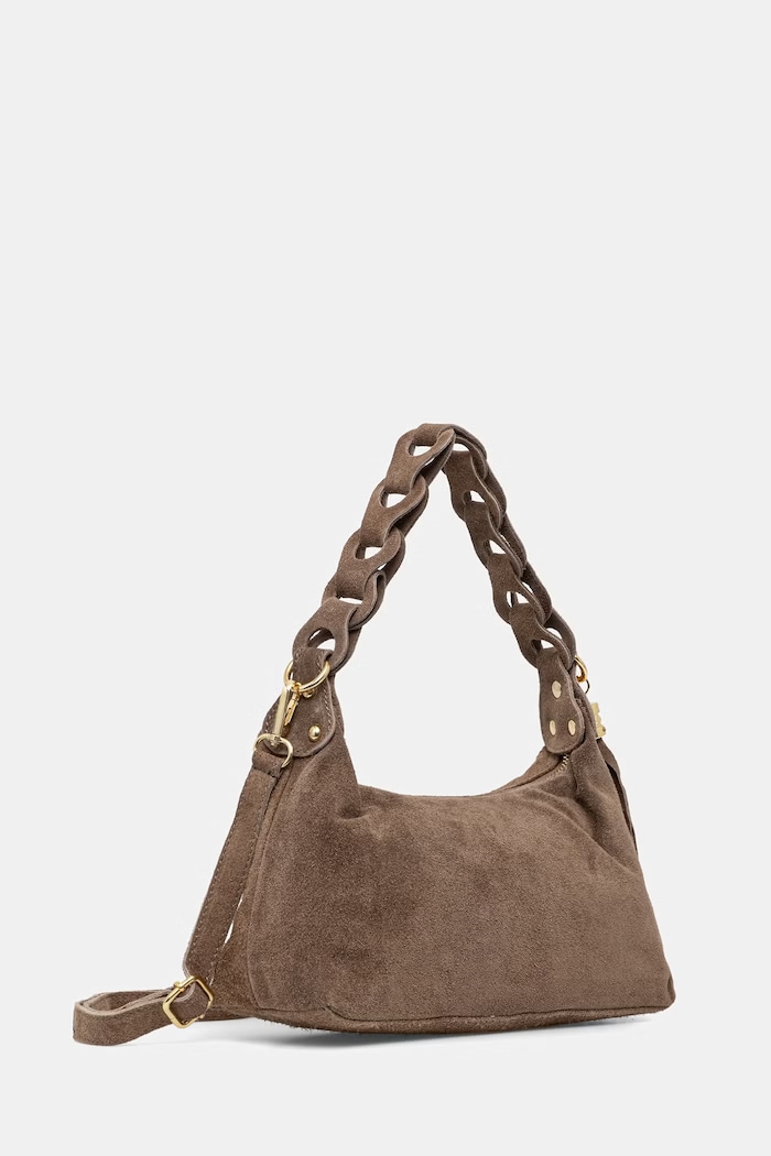 Answear.LAB crossbody kabelka dámska semišová 1486.hak hnedá WS26