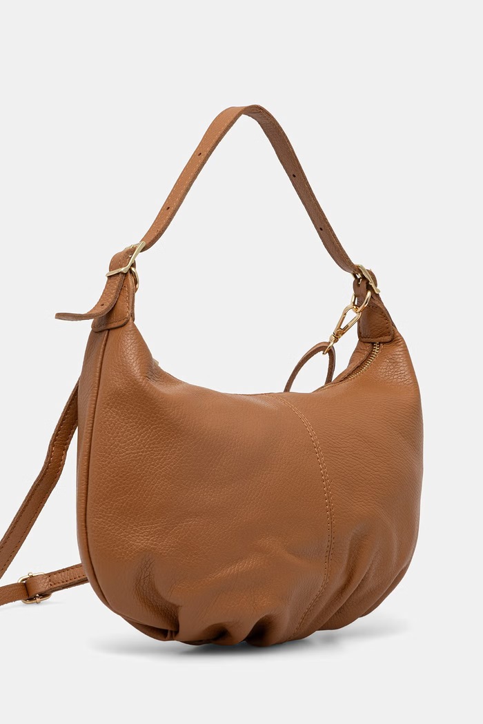 Answear.LAB dámska kožená crossbody kabelka 1118.hak hnedá WS26