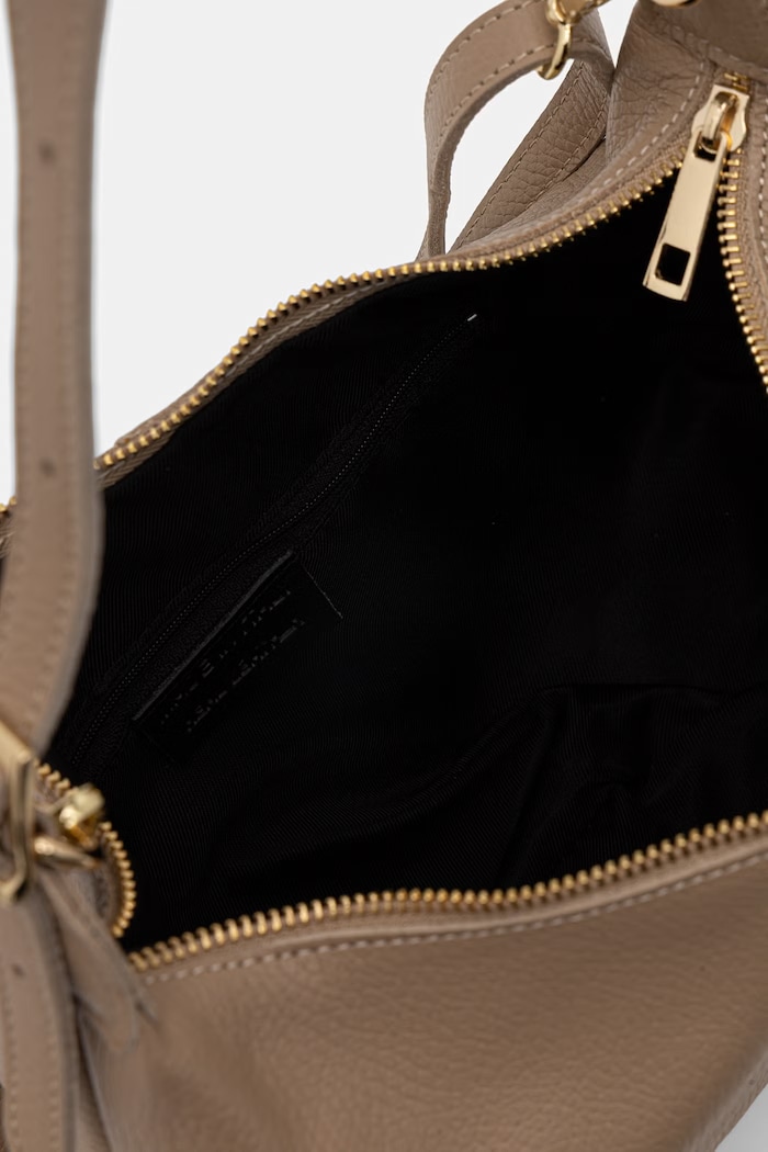 Answear.LAB dámska kožená crossbody kabelka 1118.hak hnedá