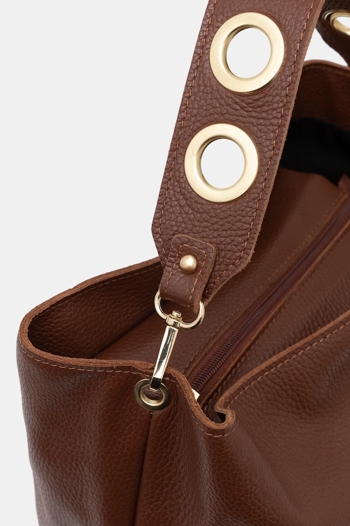 Answear.LAB geantă shopper pentru femei, din piele maro 1179.hak