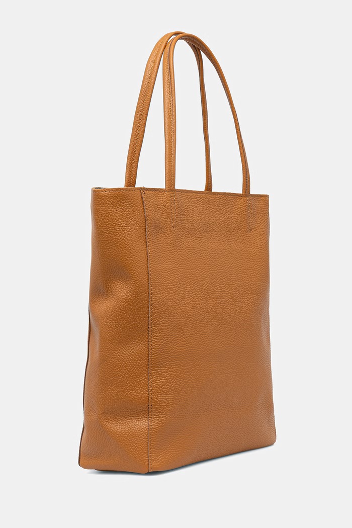 Answear.LAB geantă shopper pentru femei, din piele m.075.podszewka.hak maro WS26