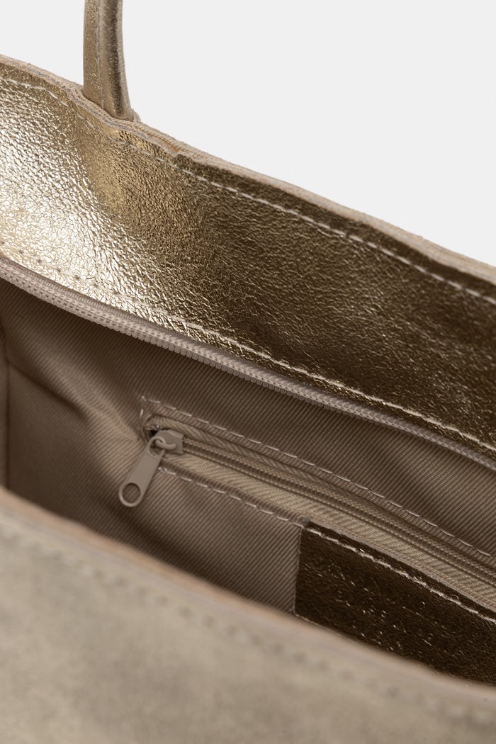 Answear.LAB torebka shopper damska skórzana m.075.podszewka.hak złoty