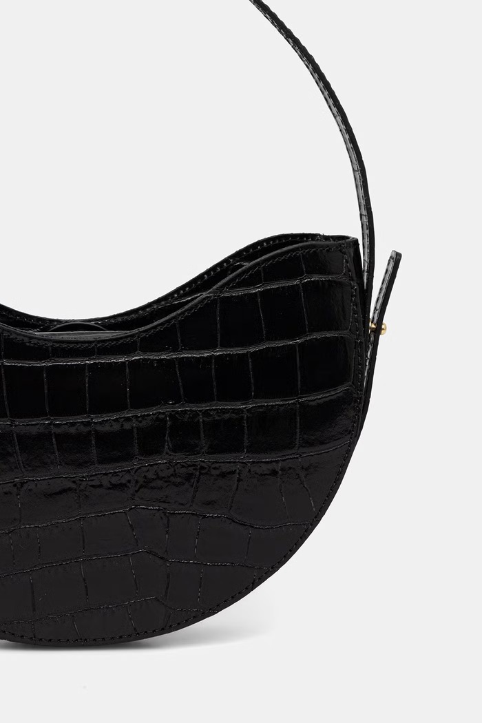 Accesorii Answear.LAB hobo bag pentru femei, din piele YJS1202.iak negru