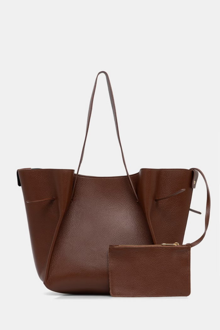 Answear.LAB geantă shopper pentru femei, din piele maro AAS0303.iak
