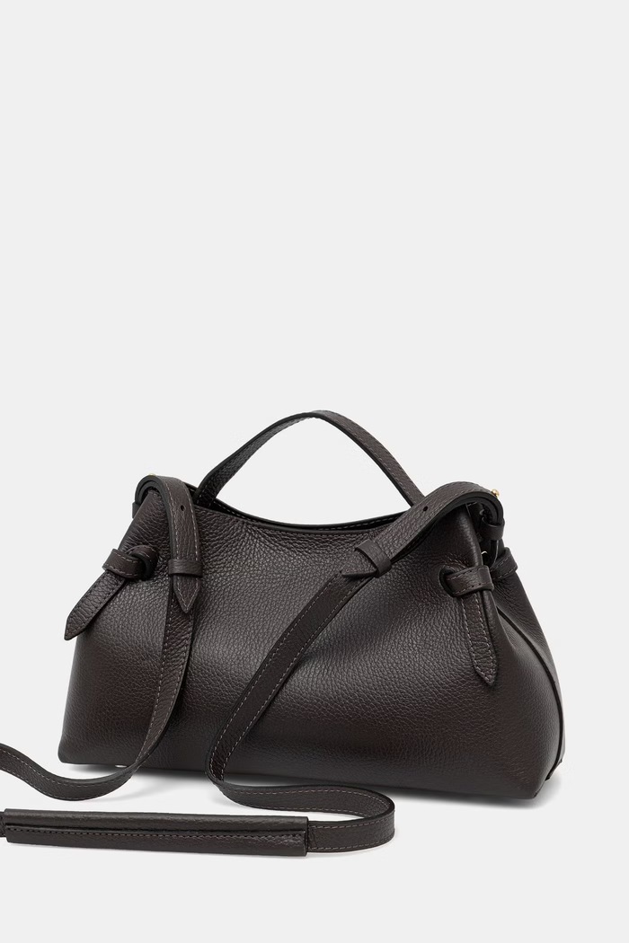 Doplnky Answear.LAB crossbody kabelka dámska kožená WS26-TOD162 hnedá