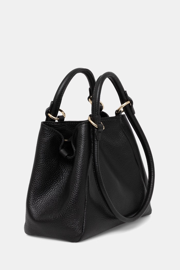 Answear.LAB shopper torba ženska usnjena WS26-TOD164 črna WS26