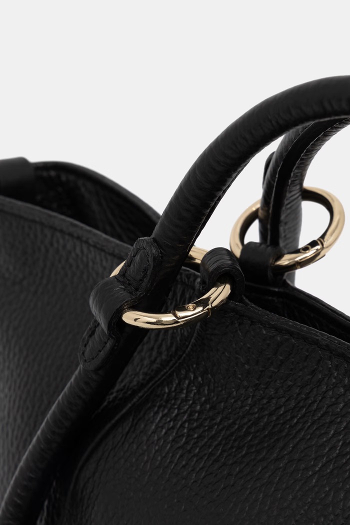 Answear.LAB shopper torba ženska usnjena črna WS26-TOD164