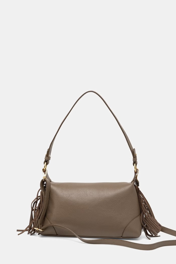 Doplnky Answear.LAB crossbody kabelka dámska kožená c00056 hnedá