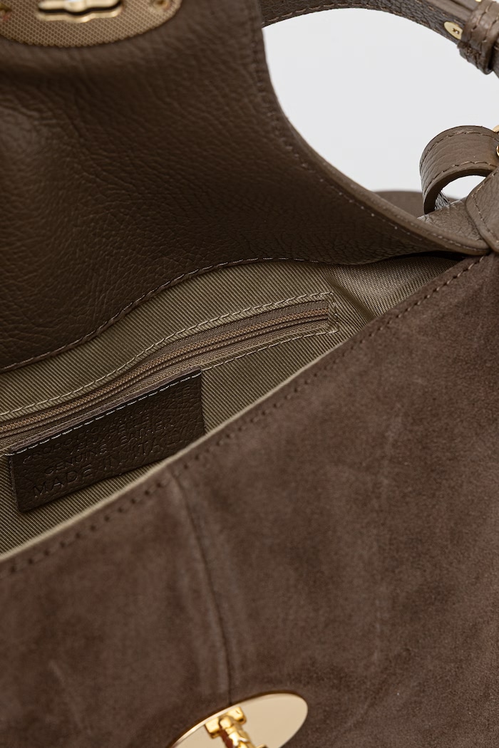 Answear.LAB crossbody kabelka dámska kožená c00056 hnedá