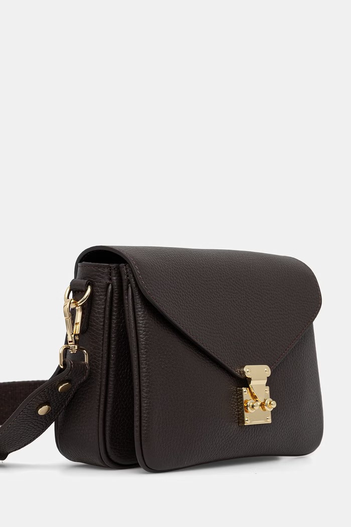 Answear.LAB geantă crossbody pentru femei, din piele a00016 maro WS26