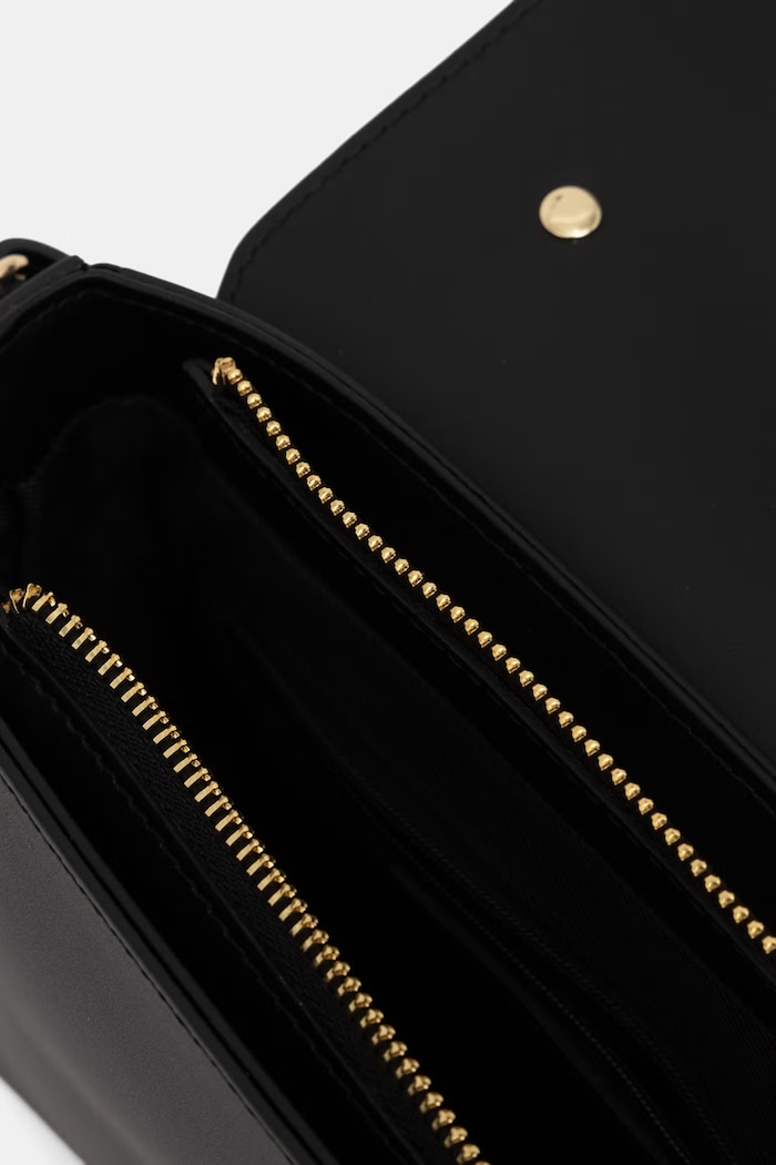 Answear.LAB crossbody kabelka dámska kožená a00074-L čierna