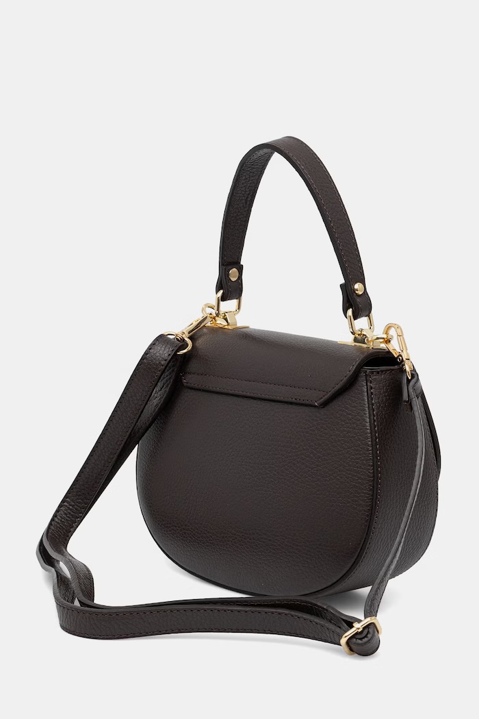 Doplnky Answear.LAB crossbody kabelka dámska kožená a00030 hnedá
