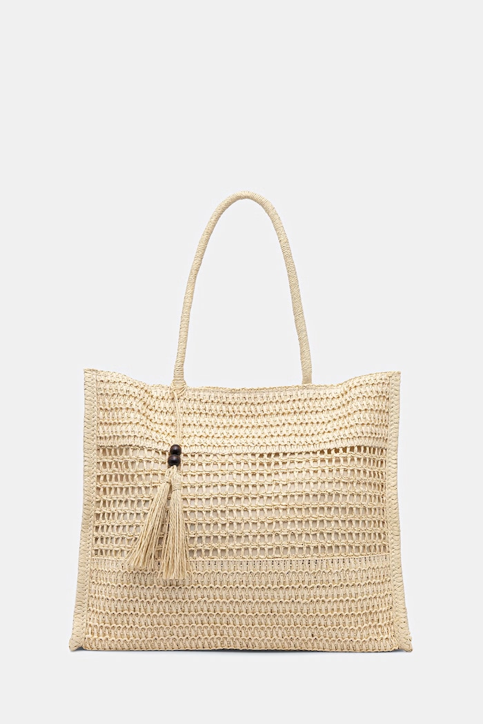 Answear.LAB torebka shopper damska pleciona beżowy F-B61019.hak