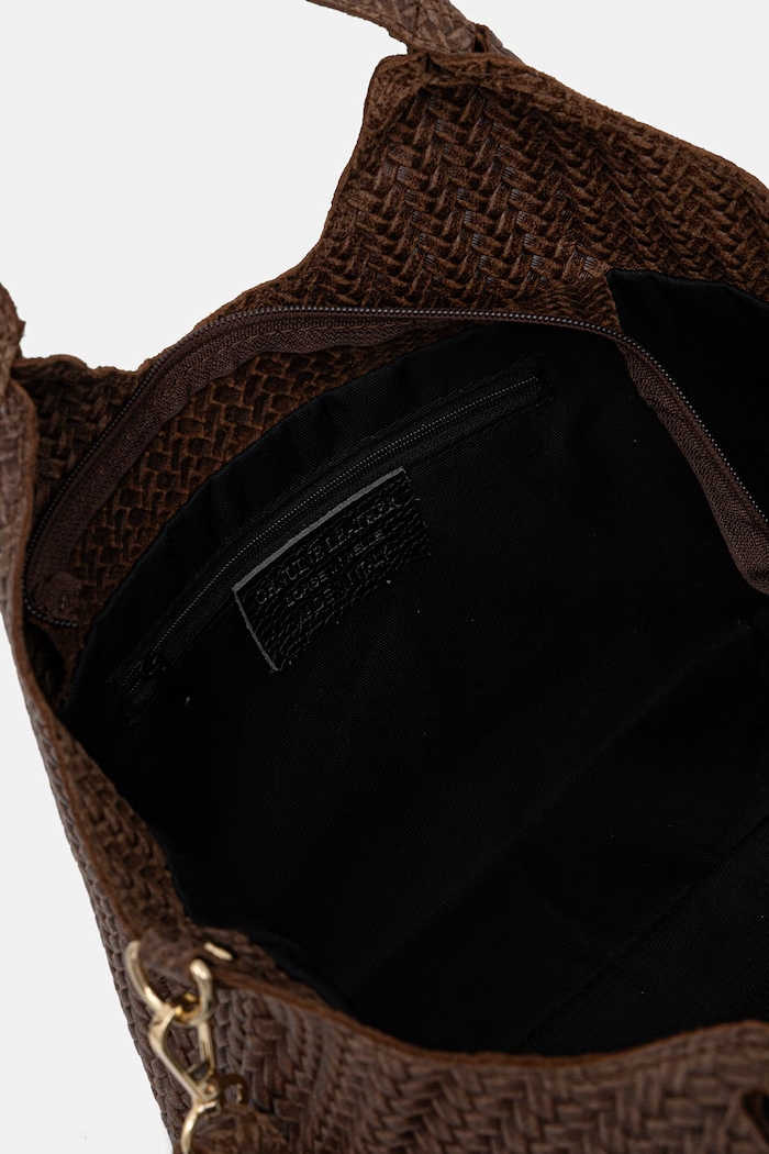 Answear.LAB geantă shopper pentru femei, din piele întoarsă 1487.hak maro