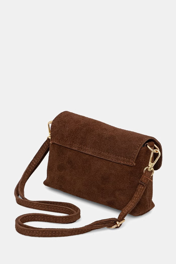 Akcesoria Answear.LAB torebka crossbody damska zamszowa 1341.hak brązowy
