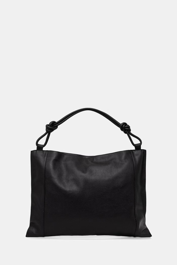 Answear.LAB kabelka typu shopper dámska kožená čierna 1406.hak