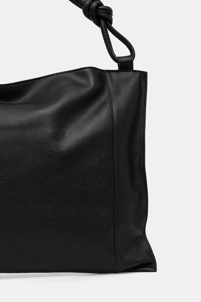 Doplnky Answear.LAB kabelka typu shopper dámska kožená 1406.hak čierna