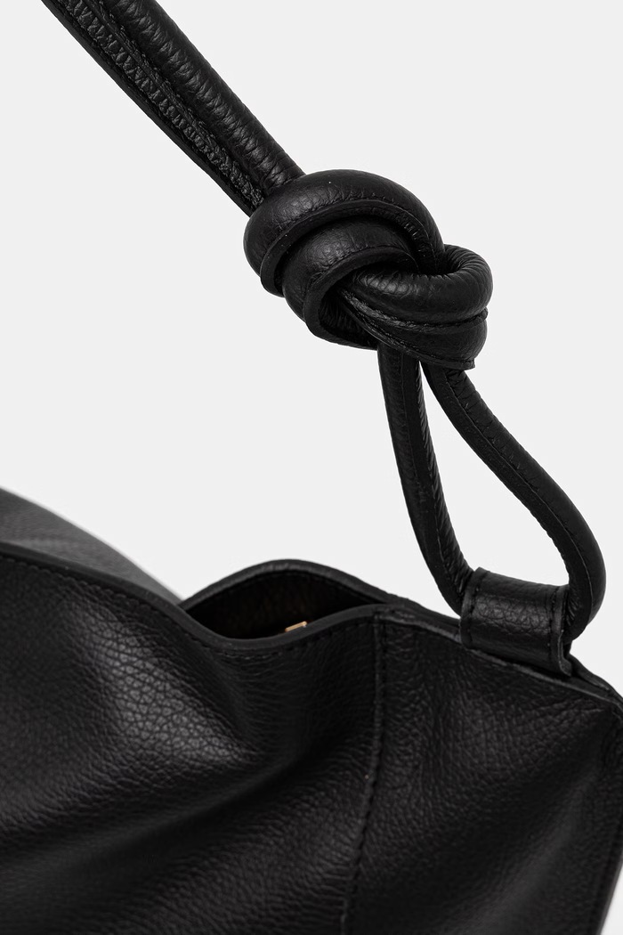 Answear.LAB kabelka typu shopper dámska kožená čierna 1406.hak
