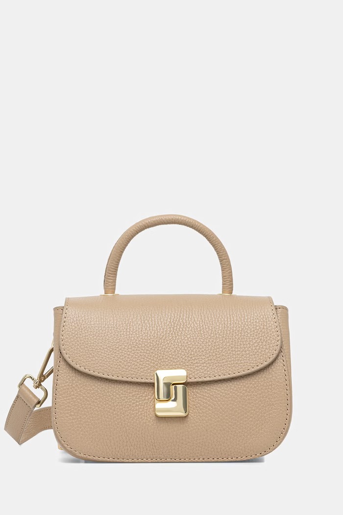 Answear.LAB torebka crossbody damska skórzana beżowy SR39ML.PSR