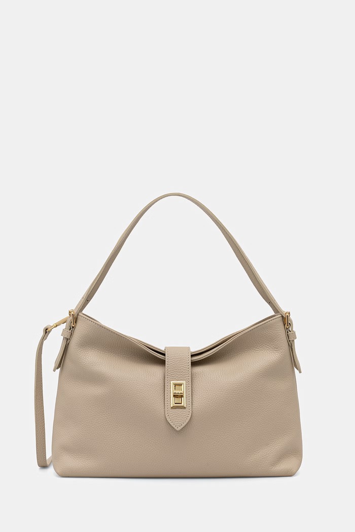 Answear.LAB kabelka typu shopper dámska kožená béžová SR40ML.PSR