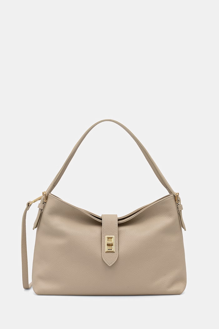 Answear.LAB kabelka typu shopper dámska kožená béžová SR40ML.PSR