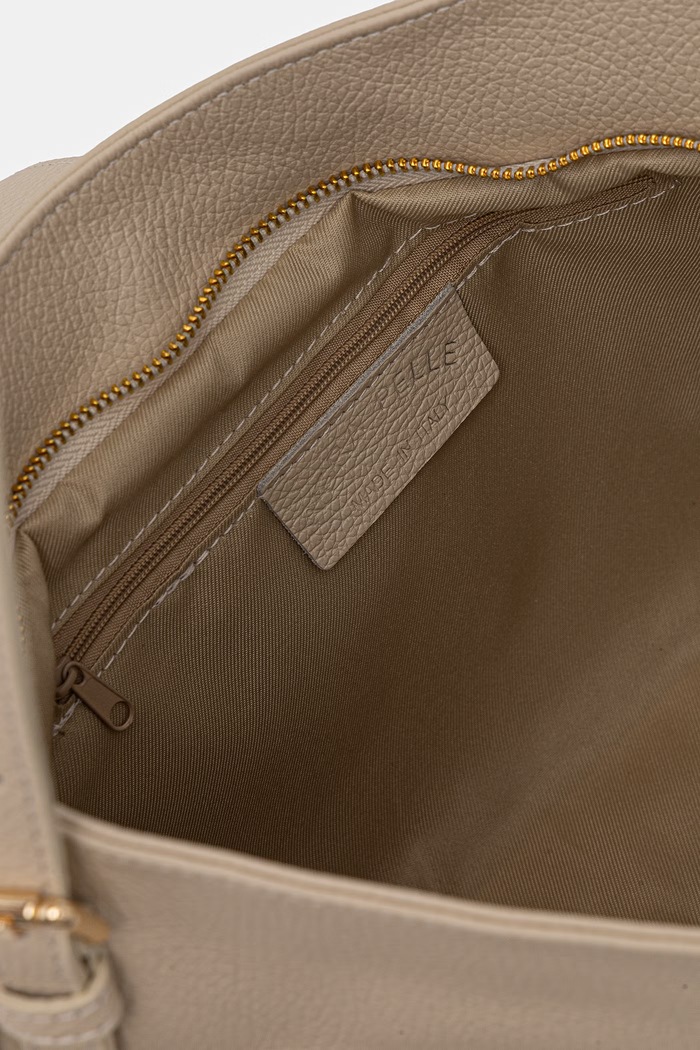 Answear.LAB kabelka typu shopper dámska kožená SR40ML.PSR béžová