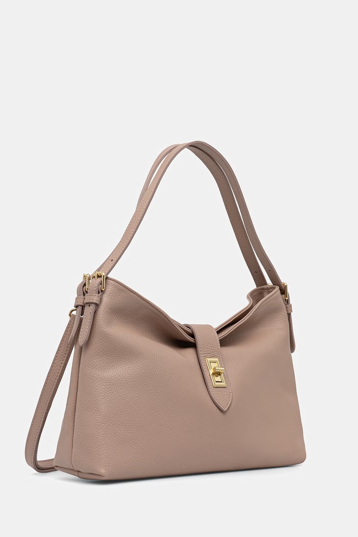 Answear.LAB kabelka typu shopper dámska kožená SR40ML.PSR ružová WS26