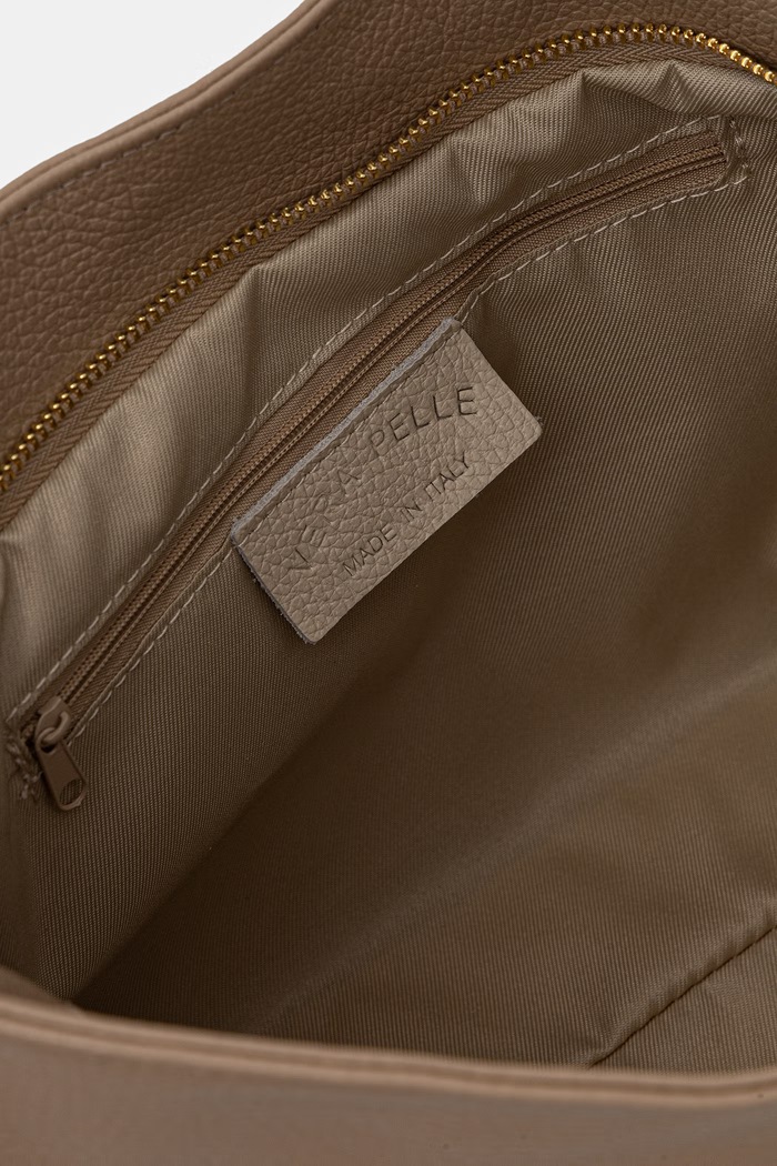 Answear.LAB kabelka typu shopper dámska kožená SR40ML.PSR béžová