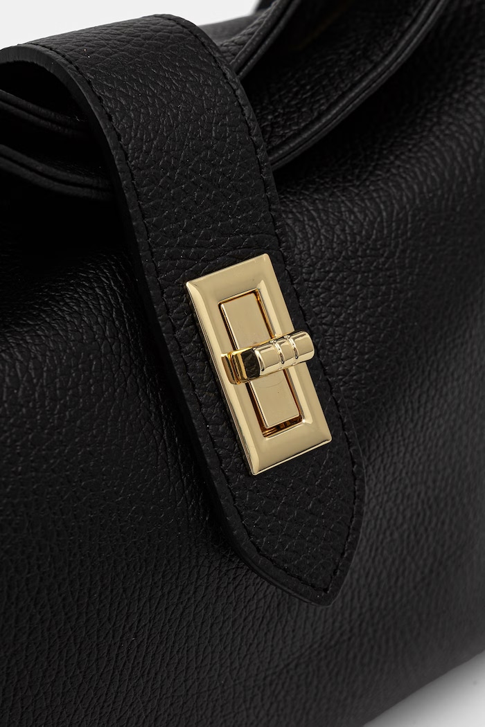 Answear.LAB kabelka typu shopper dámska kožená čierna SR40ML.PSR
