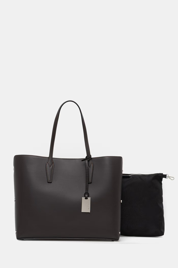 Answear.LAB torebka shopper damska skórzana brązowy SR46DL.PSR