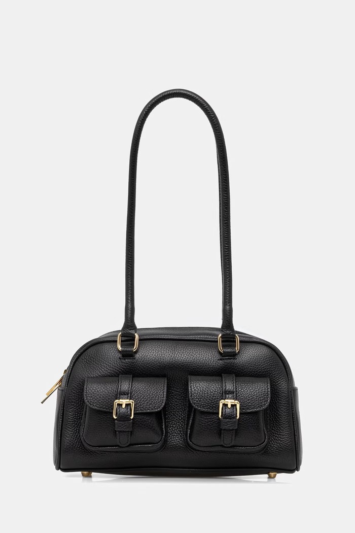 Answear.LAB crossbody kabelka dámska kožená čierna SR50ML.PSR