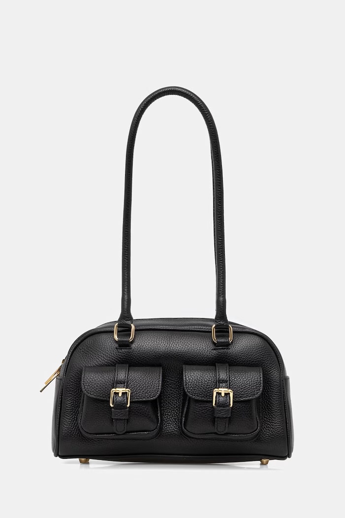 Answear.LAB crossbody kabelka dámska kožená čierna SR50ML.PSR