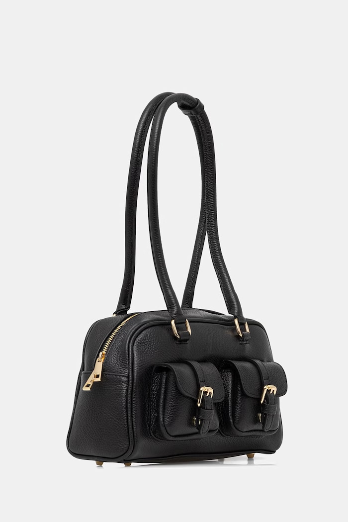 Answear.LAB crossbody kabelka dámska kožená SR50ML.PSR čierna WS26