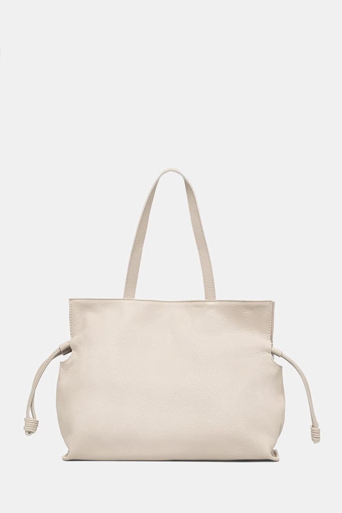 Answear.LAB kabelka typu shopper dámska kožená béžová SR51DL.PSR