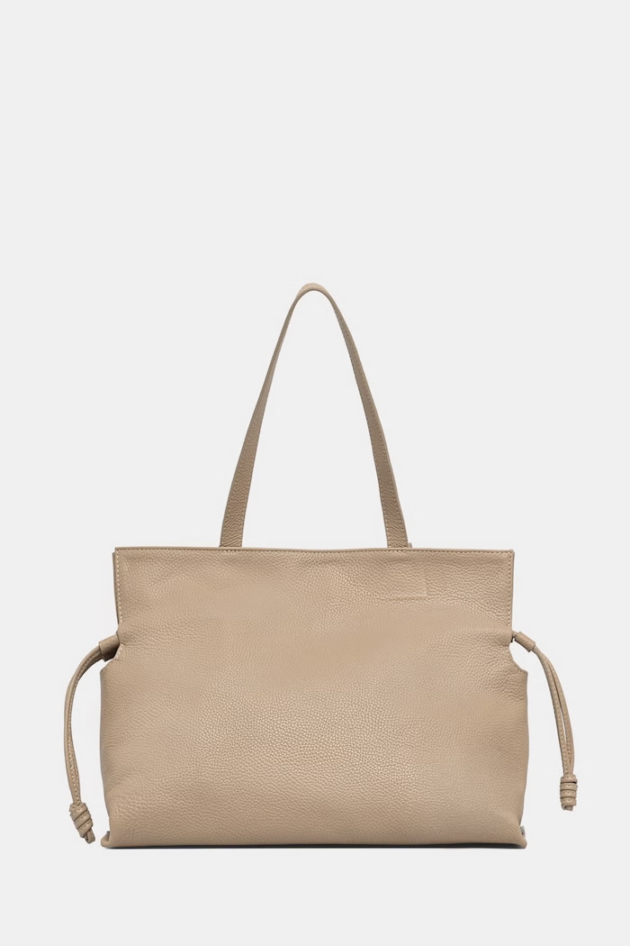 Answear.LAB kabelka typu shopper dámska kožená béžová SR51DL.PSR