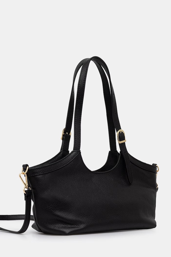 Answear.LAB crossbody kabelka dámska kožená SR53SL.PSR čierna WS26