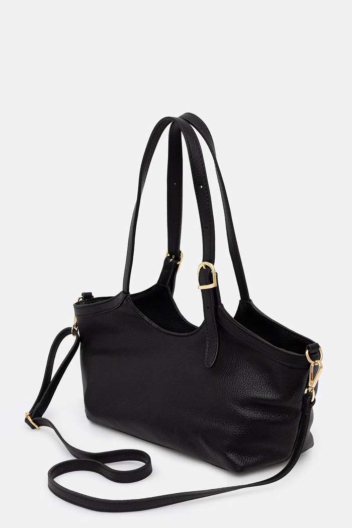 Doplnky Answear.LAB crossbody kabelka dámska kožená SR53SL.PSR čierna