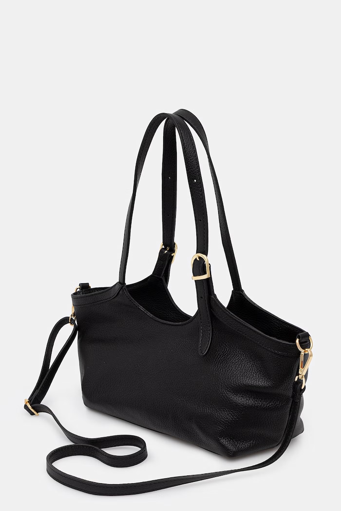 Doplnky Answear.LAB crossbody kabelka dámska kožená SR53SL.PSR čierna