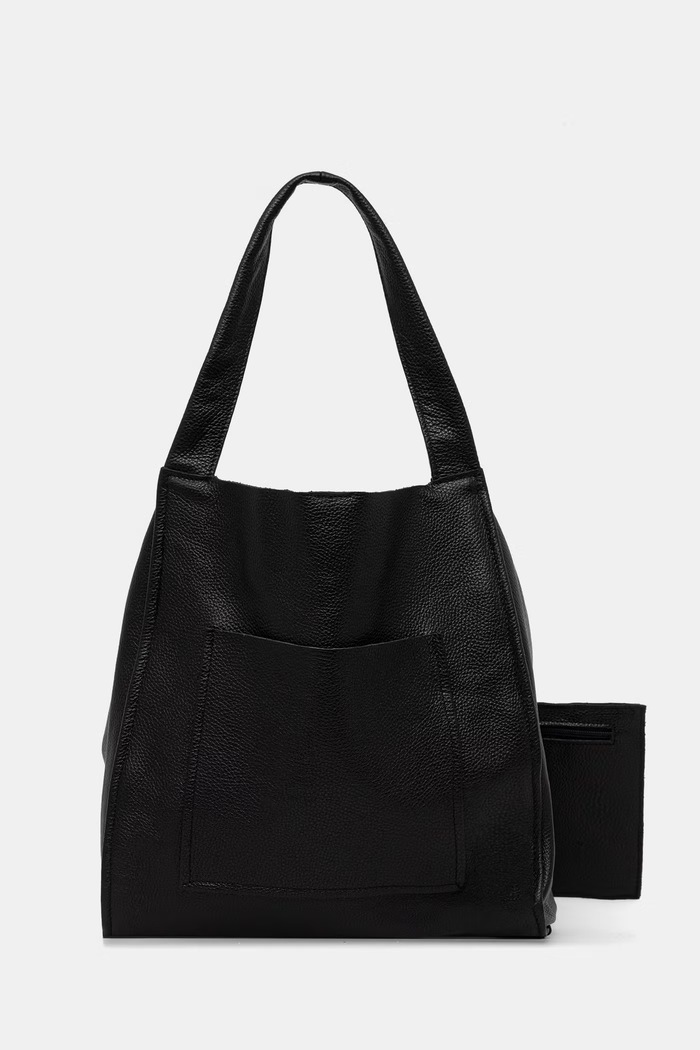 Answear.LAB torebka tote damska skórzana czarny SR55DL.PSR