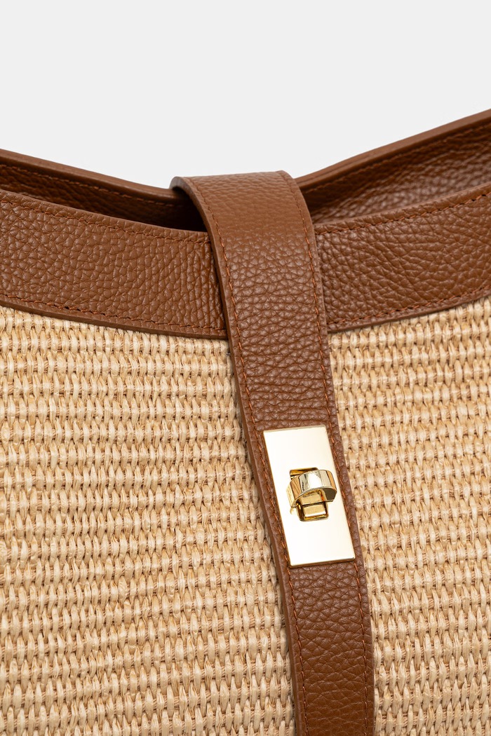 Answear.LAB kabelka typu shopper dámska pletená hnedá say12013.ijk
