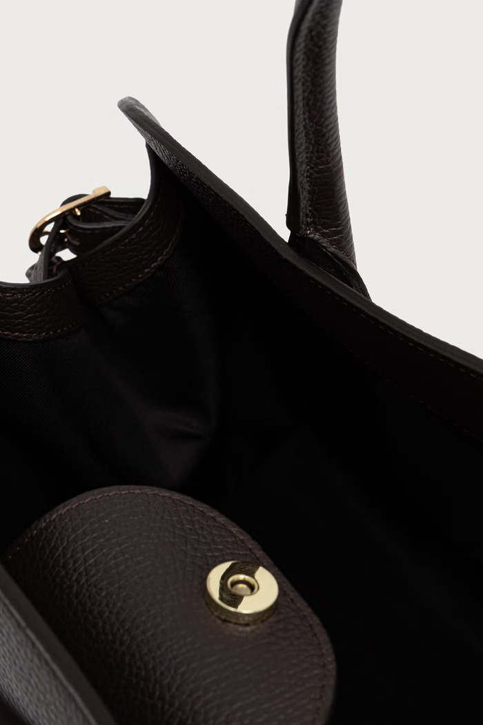 Answear.LAB torebka shopper damska skórzana hzb12055.ijk brązowy
