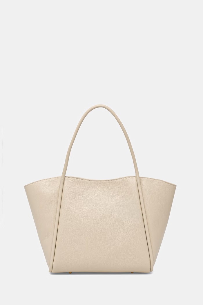 Answear.LAB torebka shopper damska skórzana beżowy sys1207.ijk