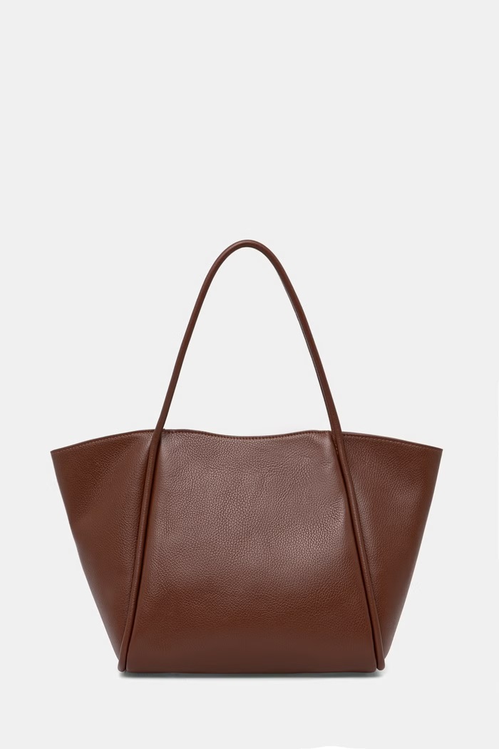 Answear.LAB torebka shopper damska skórzana brązowy sys1207.ijk