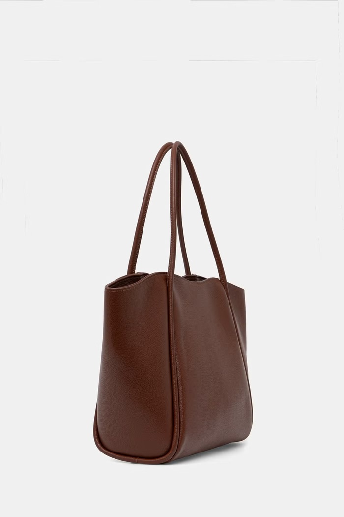 Answear.LAB torebka shopper damska skórzana sys1207.ijk brązowy WS26