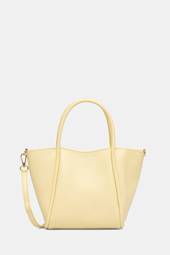 Answear.LAB torebka shopper damska skórzana żółty sys1204.ijk
