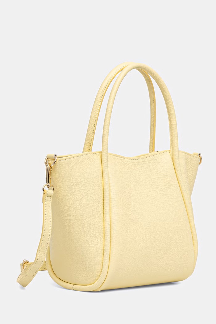 Answear.LAB torebka shopper damska skórzana sys1204.ijk żółty WS26
