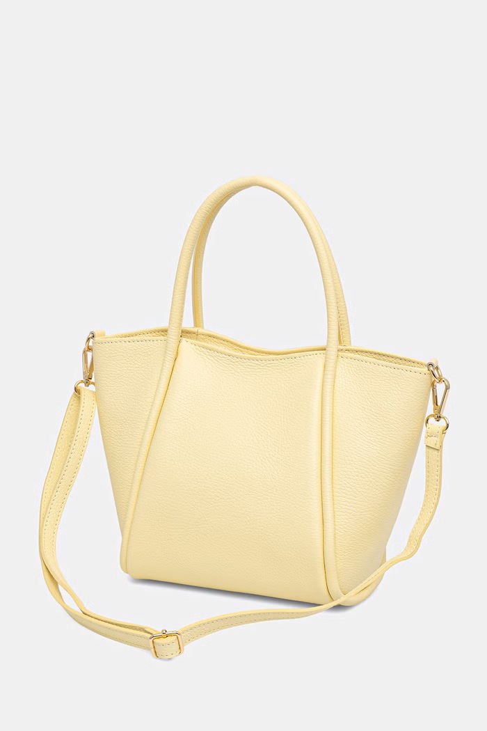 Akcesoria Answear.LAB torebka shopper damska skórzana sys1204.ijk żółty